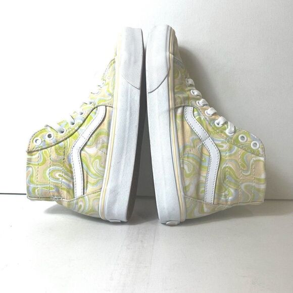 Vans SK8-Hi Sneakers Skate Casual Shoes Womens 7.5 Lace Up Mens 6 Paisley Canvas - Picture 5 of 11